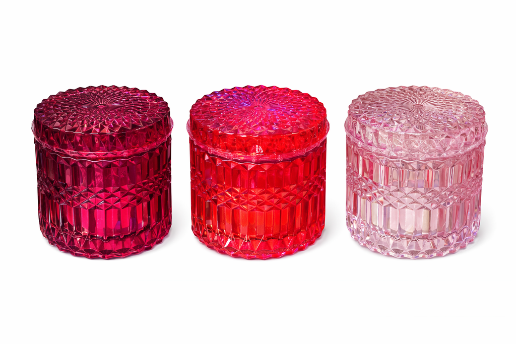 LUXE Collection candle 14 oz in decorative glass vessel