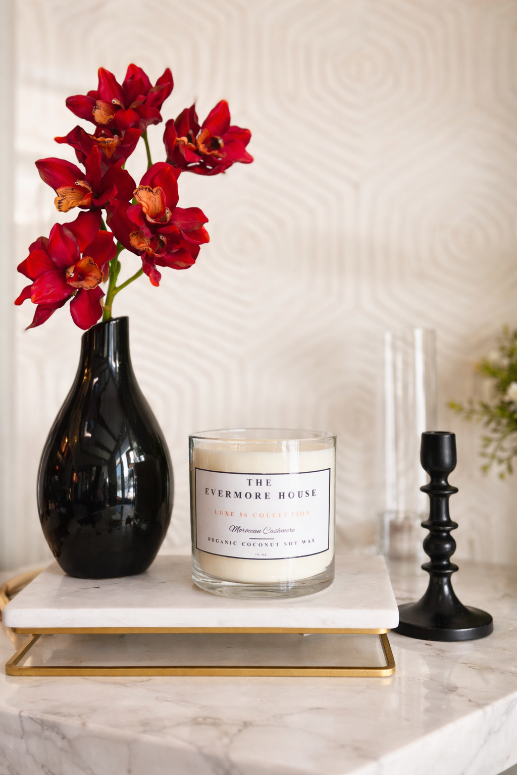 Large LUXE 56 coconut soy candle with 3 wicks – luxury statement candle by The Evermore House