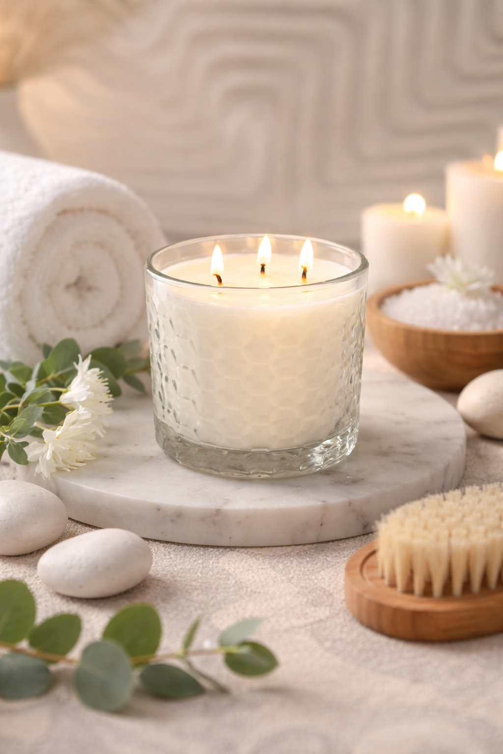 Mothers day special vessel in 14 oz coconut soy wax and bubble design vessel available in 5 fragrances