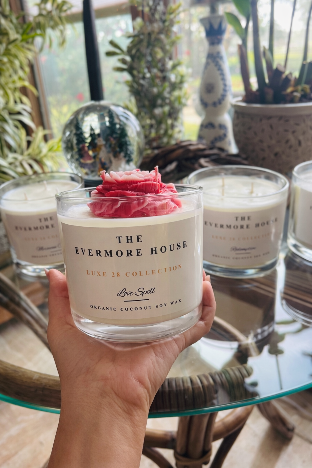 The Evermore House LUXE 28 candle – 28 oz clean burning coconut soy candle