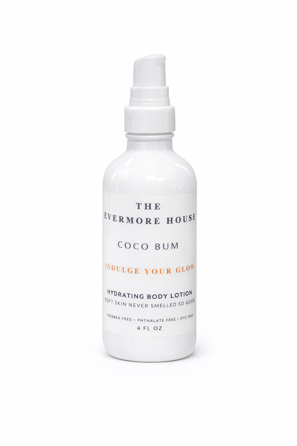 hydrating to indulge your glow luxury lotions from the evermore house with white glass bottle in 4 oz pump bottle take with you everywhere lotion and your new favorite go to lotion silky smooth lotion infused with coconut oil 